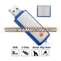 Support WAV Portable 2 in 1 Flash Drive USB Digital Recorder 8gb